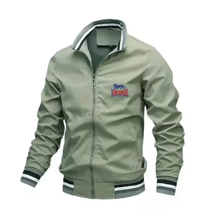LONSDALE Men's Slim Fit Aviator Jacket - Spring Autumn Casual Fashion - Buy Center