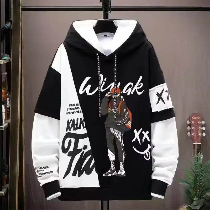 2024 Men's Graphic Hoodie - Casual Hip Hop Style for Streetwear Lovers - Buy Center
