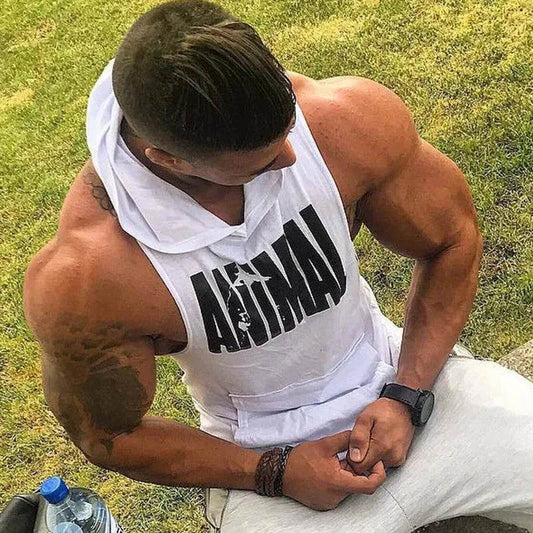 Men's Sleeveless Gym Top - Casual Bodybuilding Fitness Tank Shirt - Buy Center