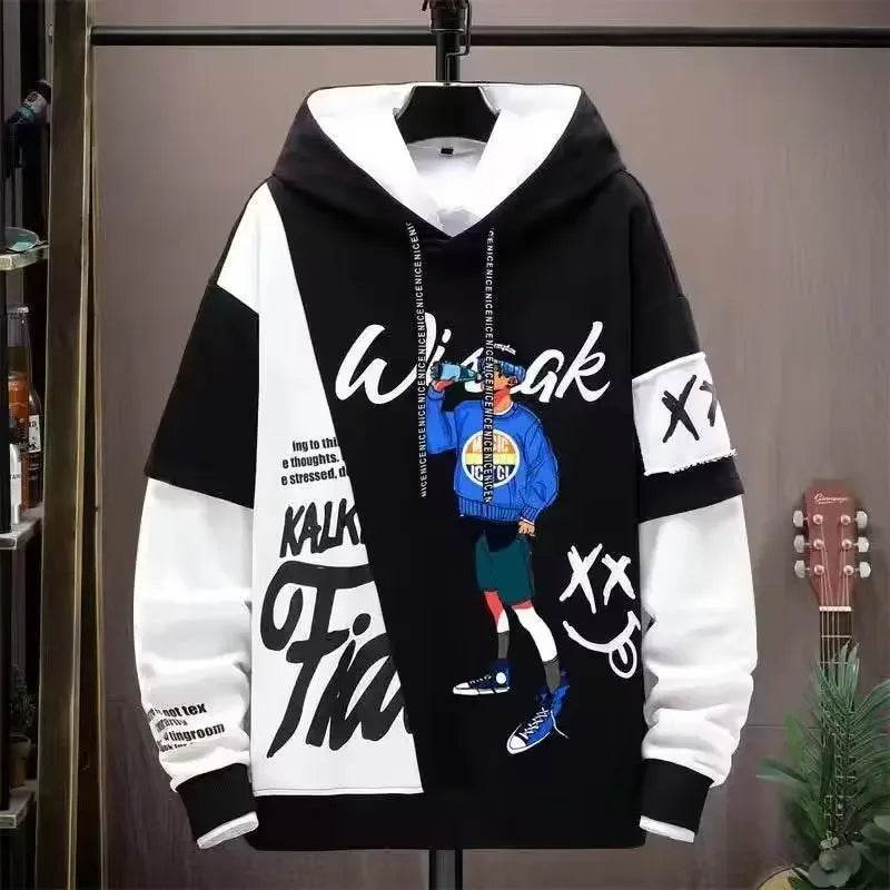 2024 Men's Graphic Hoodie - Casual Hip Hop Style for Streetwear Lovers - Buy Center
