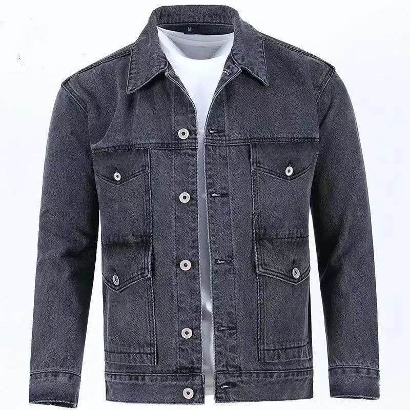 KOLMAKOV Solid Color Denim Jacket - Casual, Comfortable & Loose Fit for Men - Buy Center