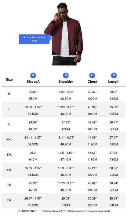 DIMUSI Men's Lightweight Bomber Jacket - Casual Windbreaker with Pockets - Buy Center