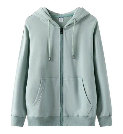 Casual Men’s Heavy Cotton Hoodies - Full Zipper, Thick Pullover for Autumn - Buy Center
