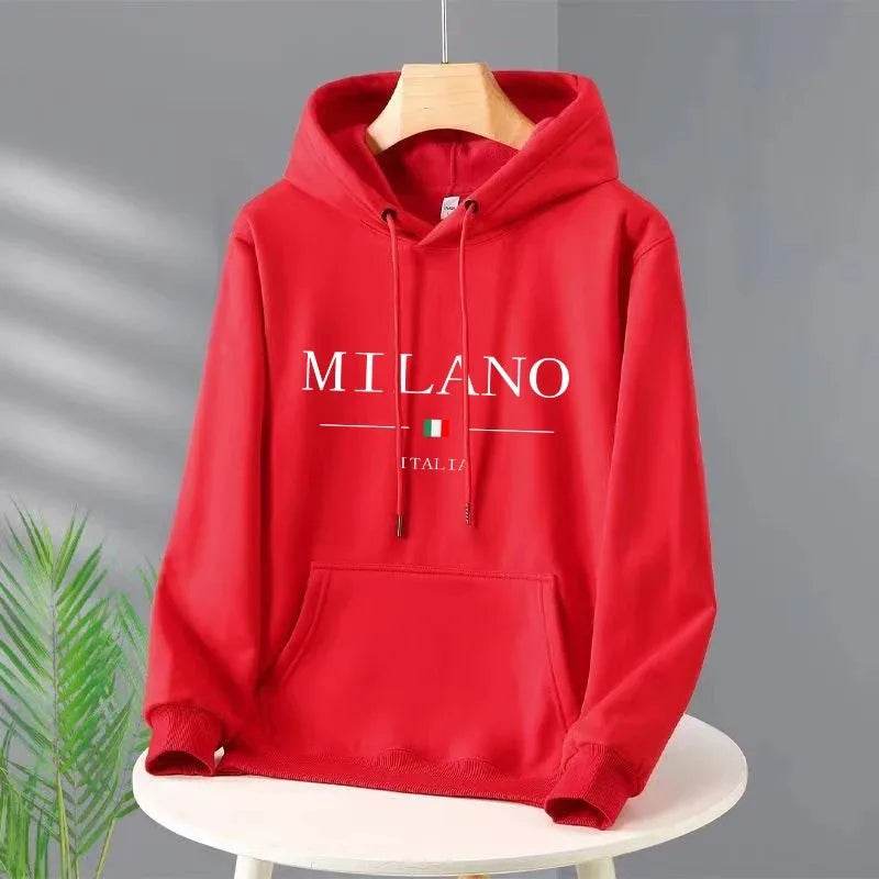 Luxury Milan Fashion Hoodies - Unisex Pullover for Casual Style - Buy Center