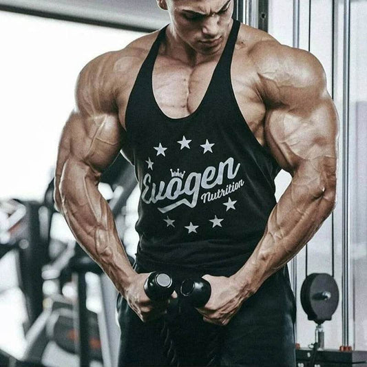 BUCKETSQUAD Men's Printed Tank Top - Cotton Summer Running Vest - Buy Center