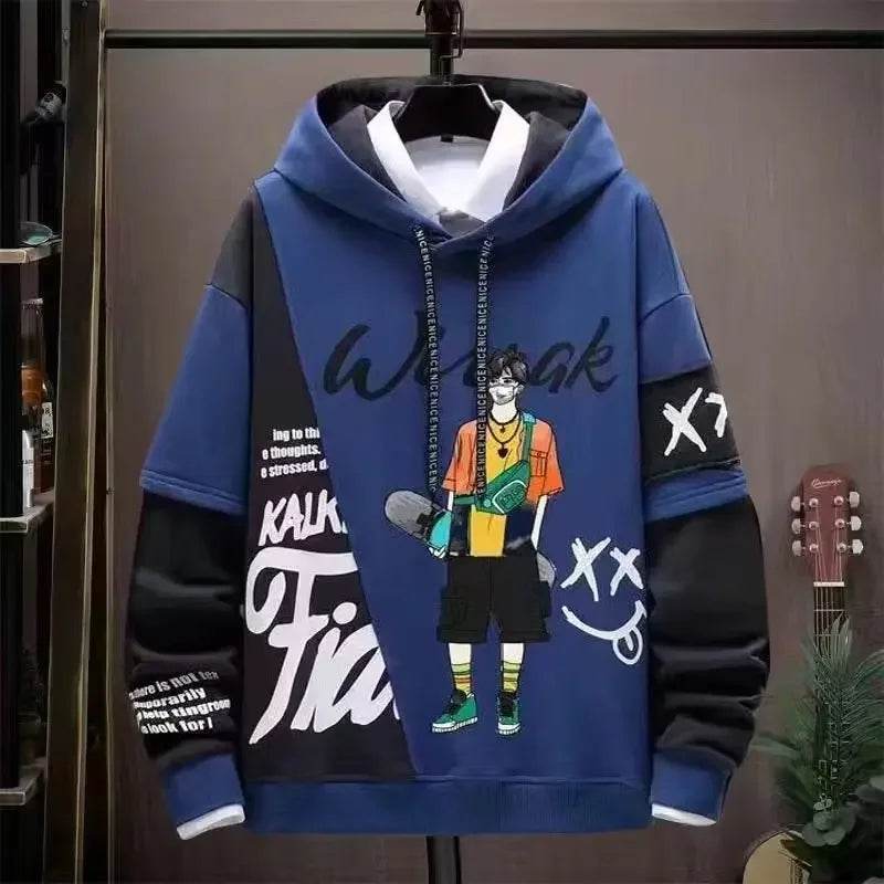 2024 Men's Graphic Hoodie - Casual Hip Hop Style for Streetwear Lovers - Buy Center