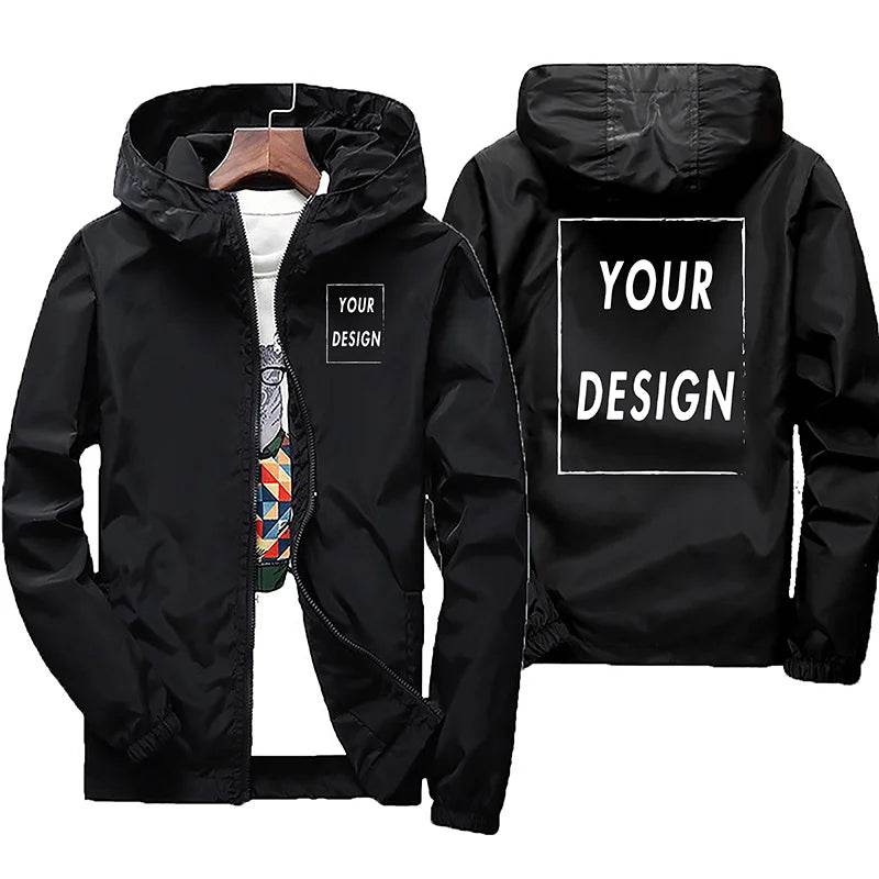 Custom Men's Waterproof Autumn Jacket - Warm Windbreaker in 6XL Sizes - Buy Center