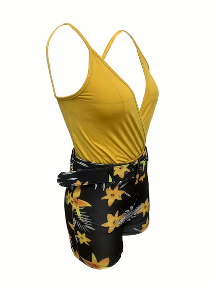 KUCLUT Women's Floral V-Neck Camisole & Shorts Set - Summer Style - Buy Center