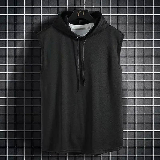 Men's Summer Gym Hooded Tank Top - Casual Fitness Vest for Bodybuilding - Buy Center