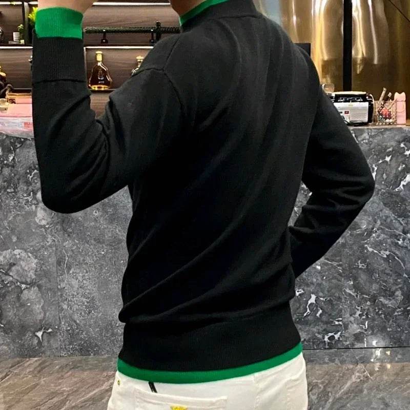 West Chalet Casual Men's Long Sleeve Sweater - Fashion Contrast Pullover - Buy Center