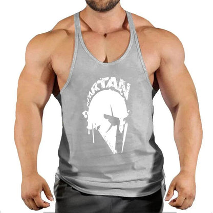 Men's Cotton Gym Singlet - V-Neck Bodybuilding Tank Top for Workouts - Buy Center