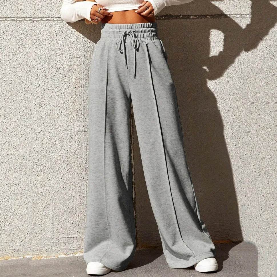 Helolis Women's Autumn Sports Pants - Loose Fitting Wide Leg Style - Buy Center