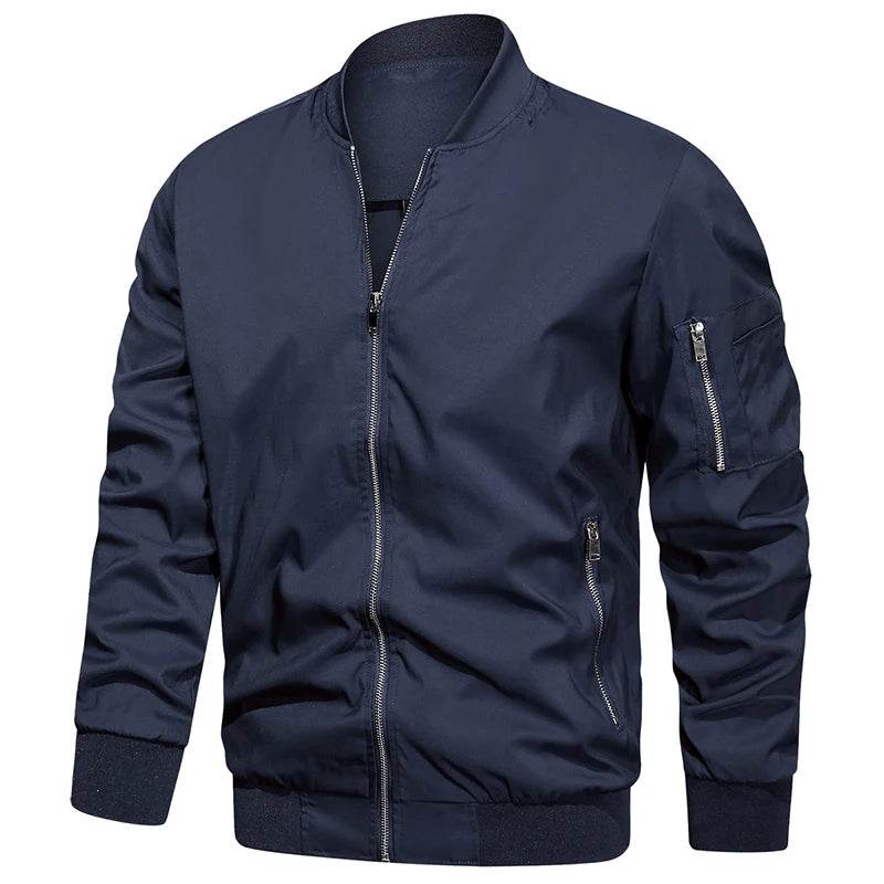 ReFire Gear Men's Lightweight Bomber Jacket - Casual Spring & Autumn Style - Buy Center