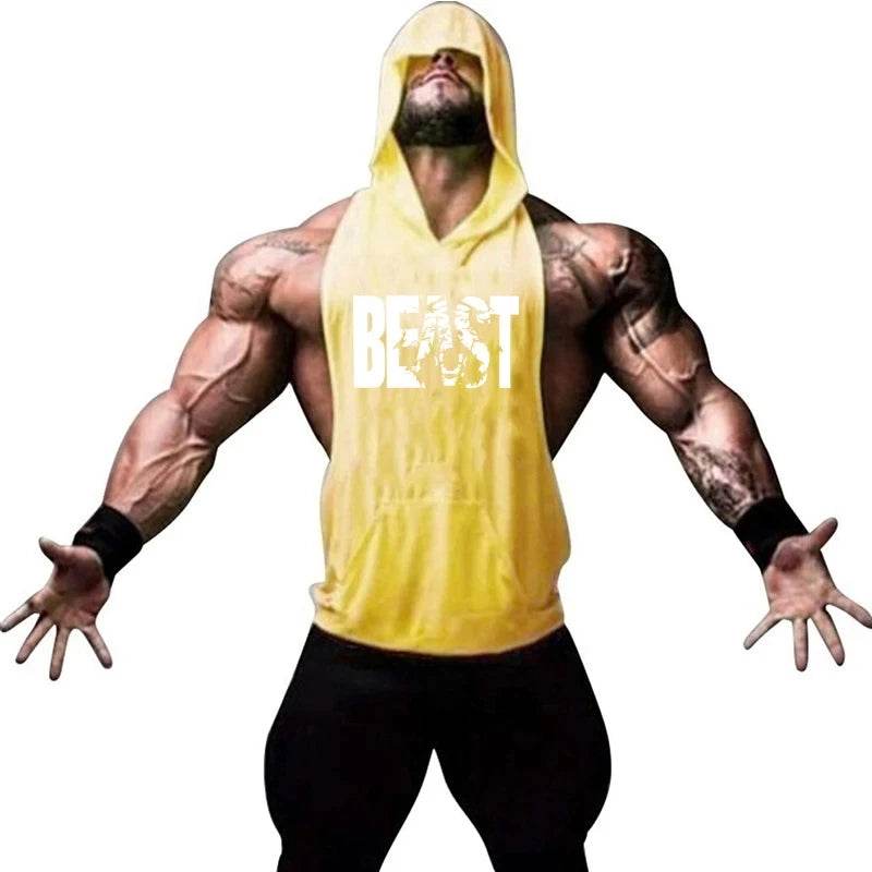 Men's Sleeveless Gym Top - Casual Bodybuilding Fitness Tank Shirt - Buy Center