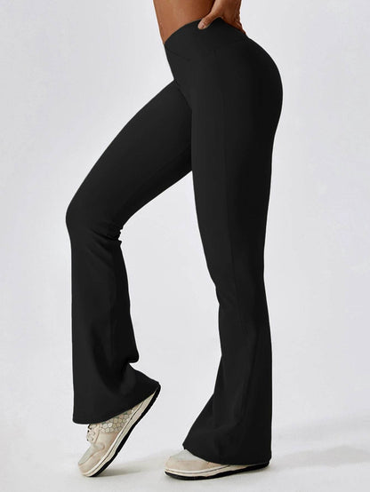 Women's Seamless Cross Waist Leggings - Scrunch Bum Yoga Pants - Buy Center