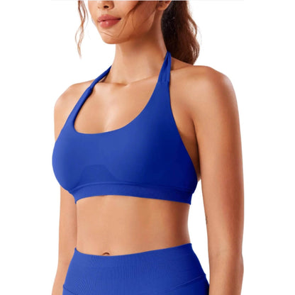 Women’s Summer Fitness Set - High Waist Yoga Shorts & Backless Bra - Buy Center