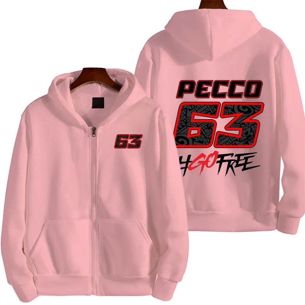Pecco Bagnaia Zip Up Hoodie - Spring Autumn Casual Men’s Jacket - Buy Center