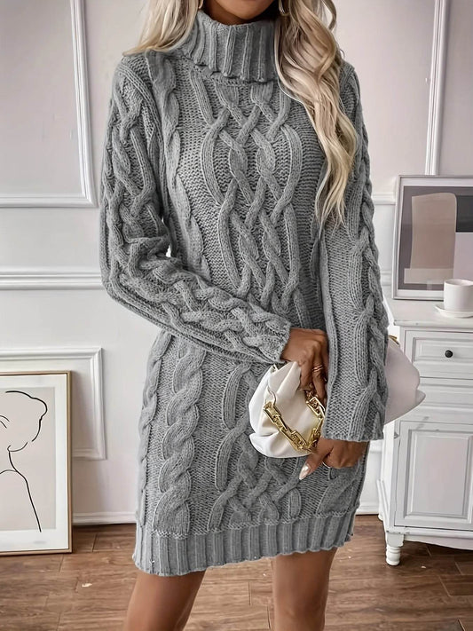 Women's Mid-Length Turtleneck Sweater - Autumn/Winter Casual Style - Buy Center