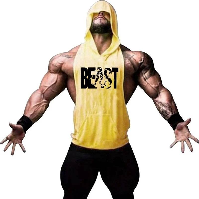 Men's Sleeveless Gym Top - Casual Bodybuilding Fitness Tank Shirt - Buy Center