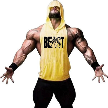 Men's Sleeveless Gym Top - Casual Bodybuilding Fitness Tank Shirt - Buy Center