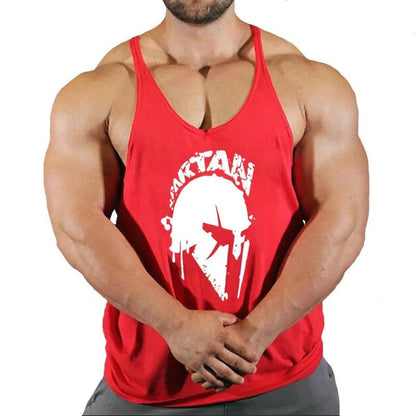 Men's Cotton Gym Singlet - V-Neck Bodybuilding Tank Top for Workouts - Buy Center