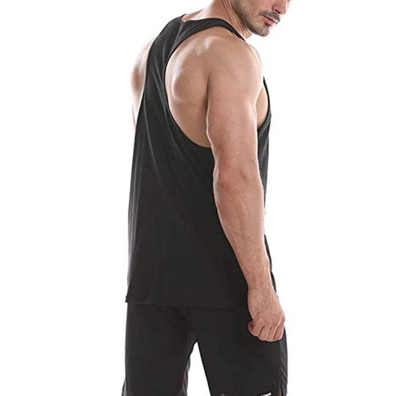 Men's High-Quality Cotton Fitness Vest - Sweat-Absorbent Bodybuilding Top - Buy Center