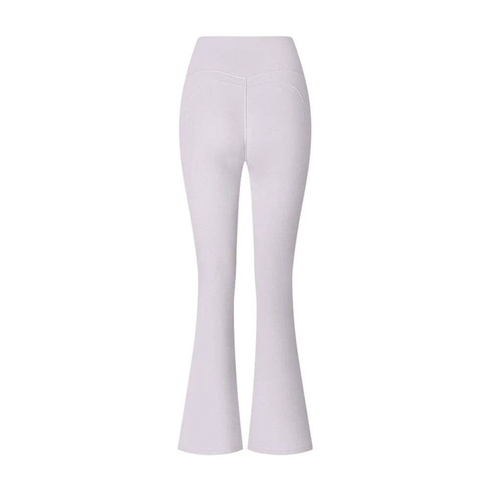 Women's High Waist Flared Leggings - Stylish Workout Pants with Pockets - Buy Center