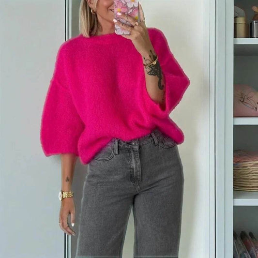 Xingqing Women's Solid Color Sweater Vest - Loose Fit Pullover Top - Buy Center