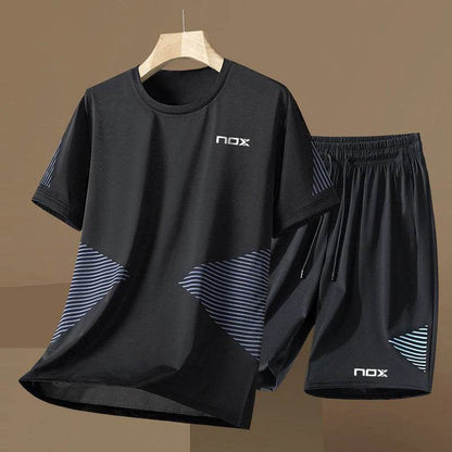2024 Men's Tennis Sportswear Set - Short Sleeve Round Neck T-shirt - Buy Center