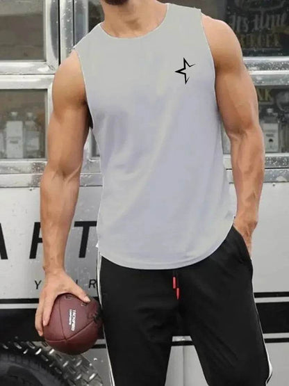 Men's Summer Round Neck Tank Top - Casual Gym Vest, Plus Size Available - Buy Center