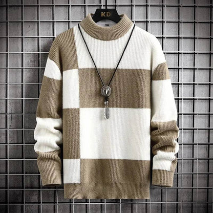 2024-2025 Men's Casual Knitted Pullover - Warm Autumn Winter Sweater - Buy Center