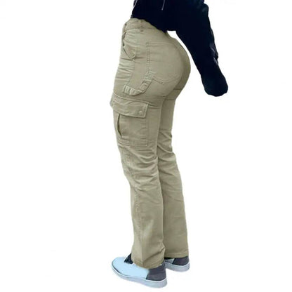 Stylish Women's High Waist Cargo Pants - Soft Fabric, Butt-Lifting - Buy Center