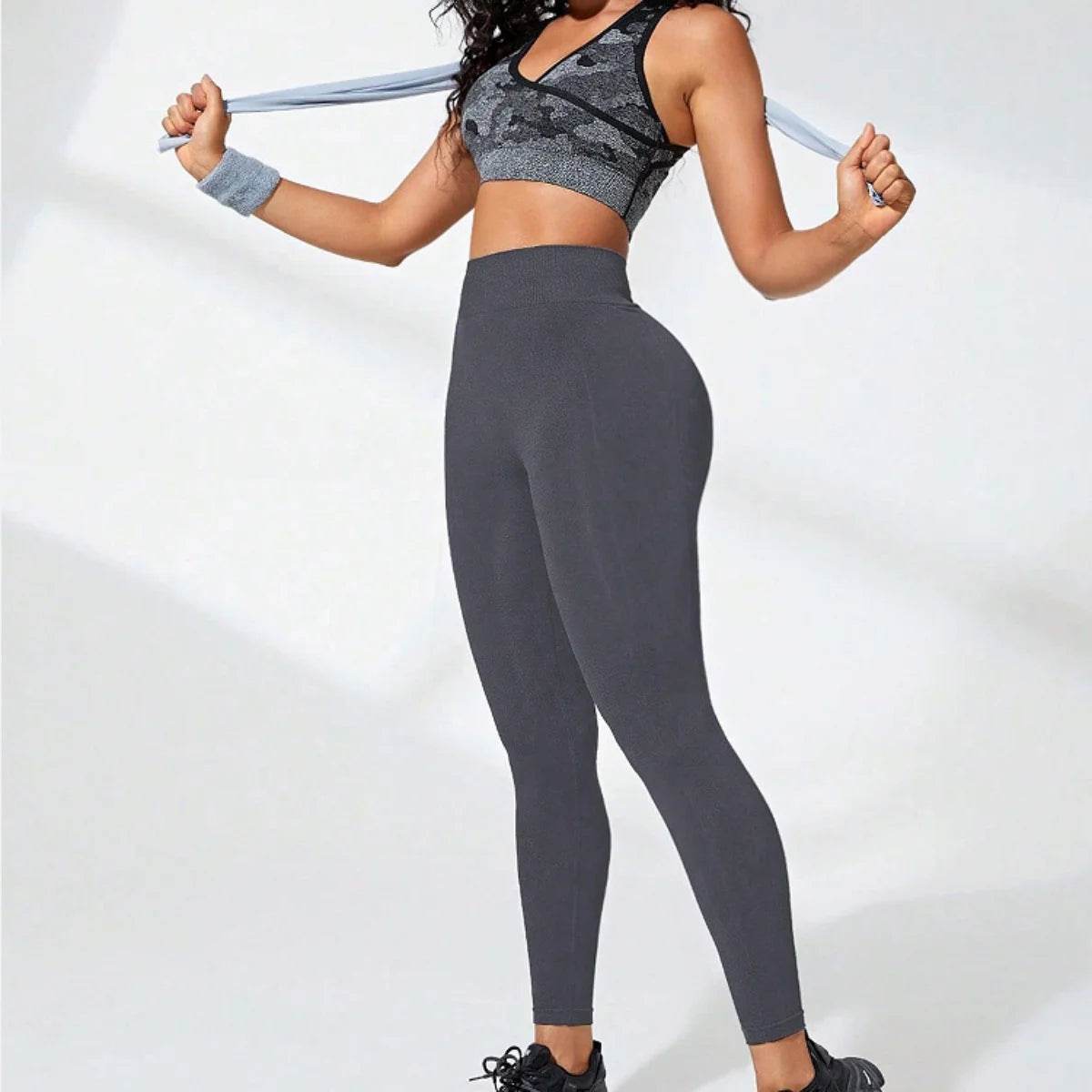 High Waisted Yoga Leggings for Women - Soft Tummy Control Pants - Buy Center
