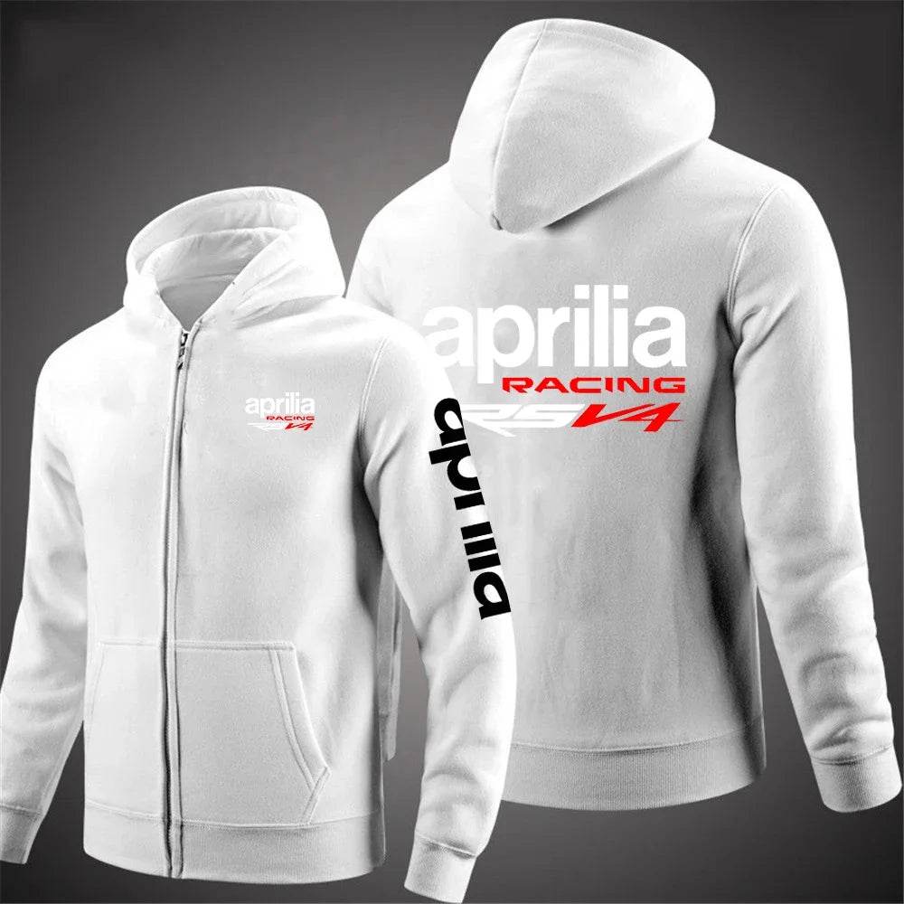 Aprilia Racing RSV4 Men's Printed Hooded Jacket - Casual Autumn Sportswear - Buy Center