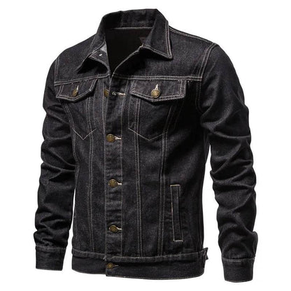 2024 Autumn Men Denim Jackets - Casual Motorcycle Style, Slim Fit - Buy Center