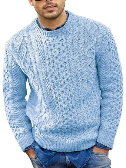 Pink Sweater Men's 2024 Autumn Winter New Pure Color Pullover Knitted Sweater Menwear Fashion Large Size Male Clothing - Buy Center