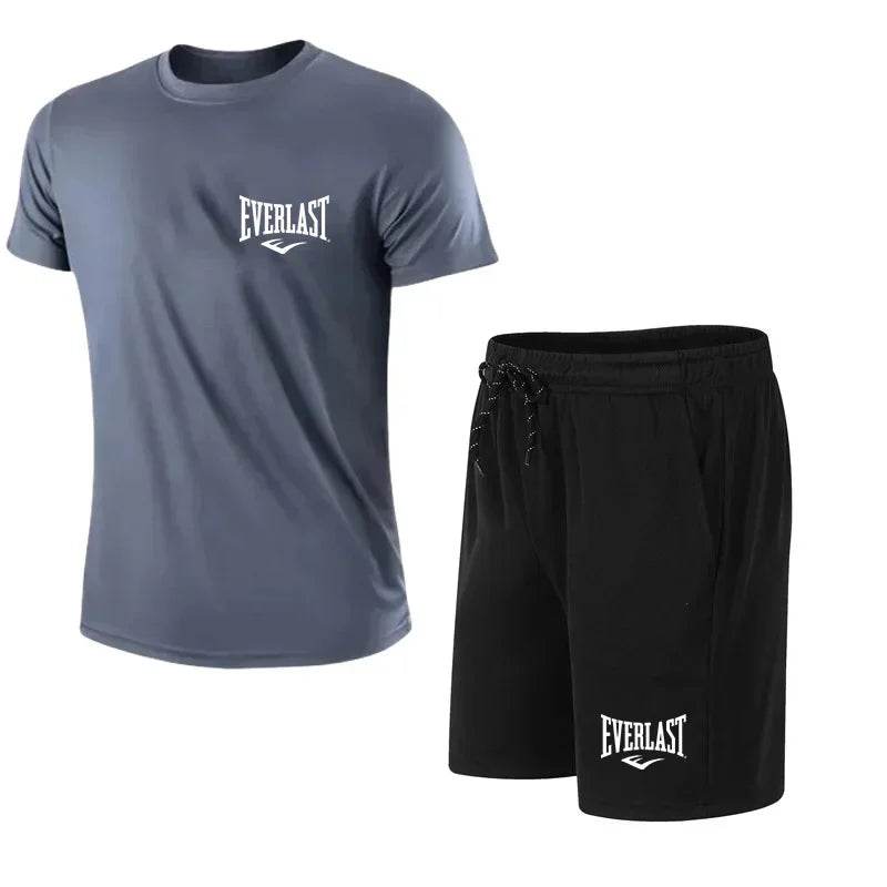 EVERLAST Men's T-Shirt and Shorts Set - Sporty Leisure Wear for Summer - Buy Center