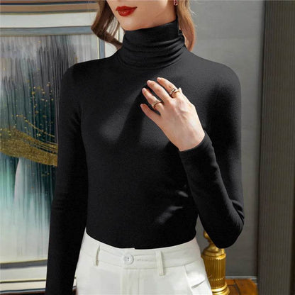 Oeak Slim Knitted Turtleneck Top - Casual Autumn/Winter Women Sweater - Buy Center