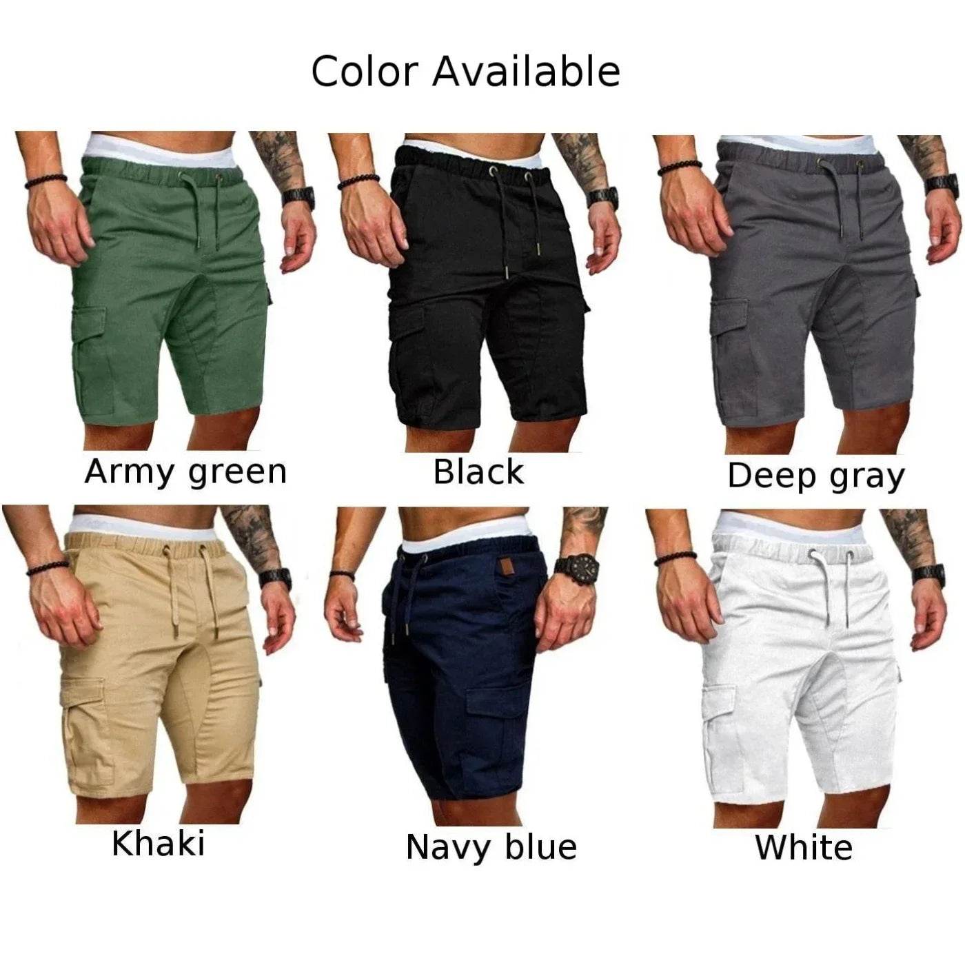 Men's Summer Sports Shorts - Casual Solid Color Active Wear for Running - Buy Center