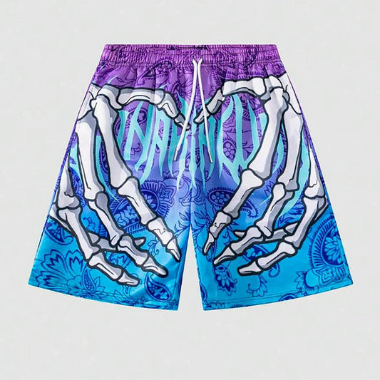 Men’s Elastic Waist Jogging Shorts - 3D Print Beach Board Shorts - Buy Center