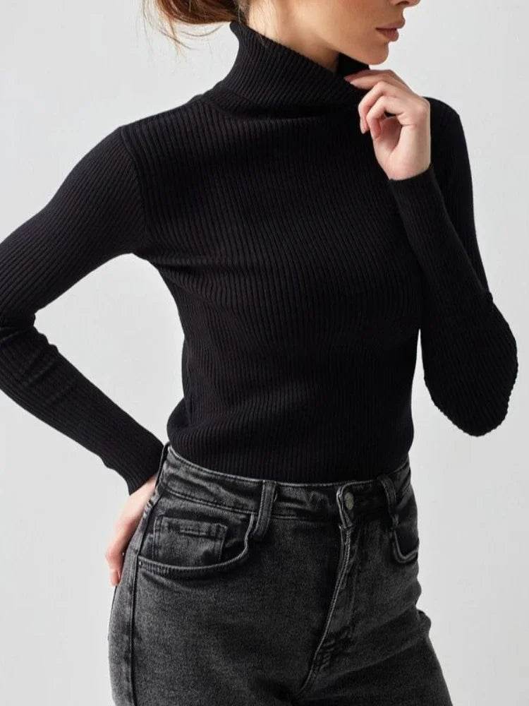 Gadinus Women's Turtleneck Sweater - Casual Autumn Pullover - Buy Center