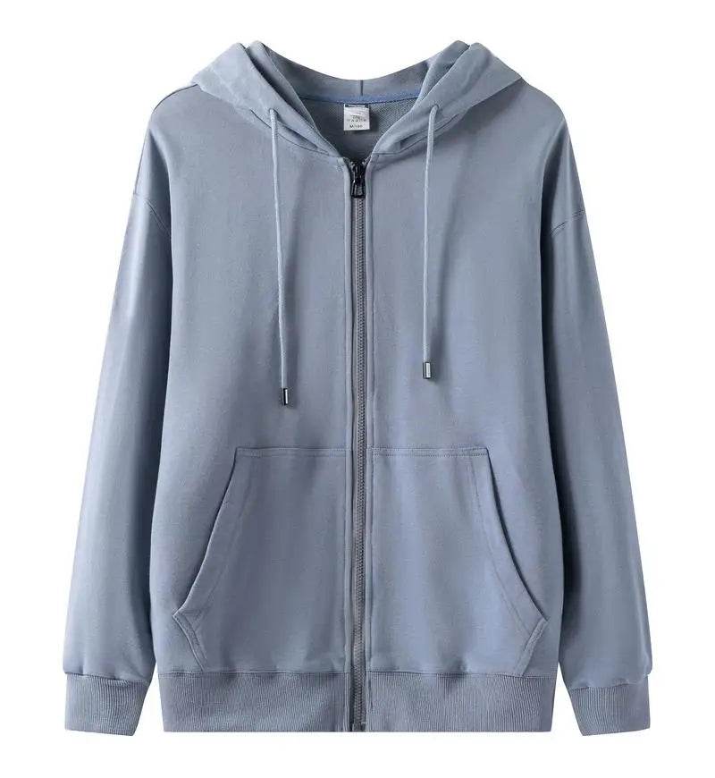Casual Men’s Heavy Cotton Hoodies - Full Zipper, Thick Pullover for Autumn - Buy Center