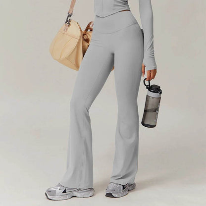 SWELTERING Women's High Stretch Yoga Leggings - Bell-Bottoms with Pockets - Buy Center