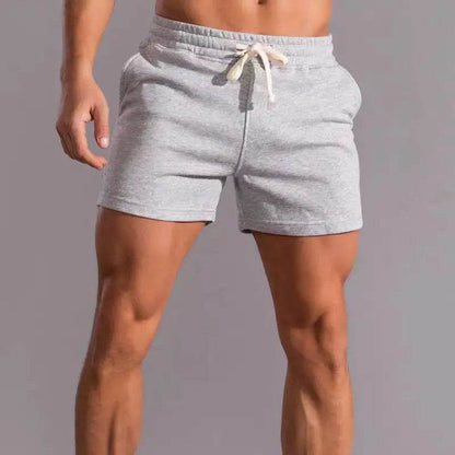 Men's American Cotton Sports Shorts - Gray, Stretchy & Lightweight - Buy Center
