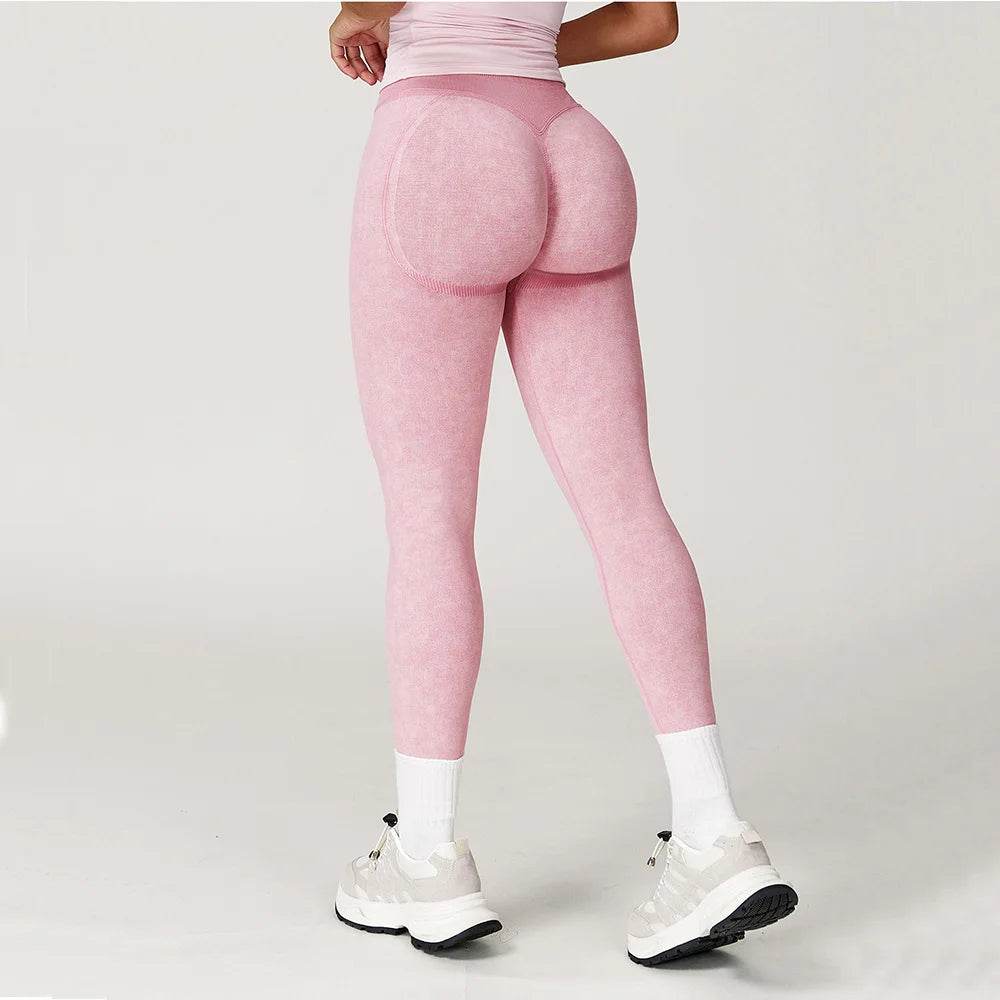 SWELTERING Women's High Waist Seamless Yoga Pants - Scrunch Bum Leggings - Buy Center