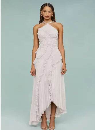 Chin.Sweety Elegant Backless Evening Gown - A-Line Summer Dress - Buy Center