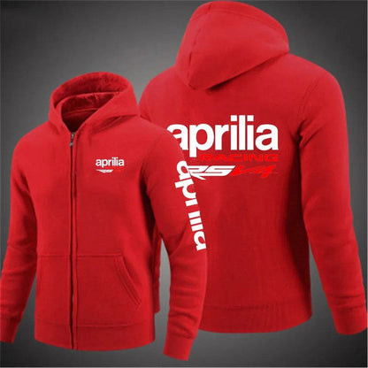Aprilia Racing RSV4 Men's Printed Hooded Jacket - Casual Autumn Sportswear - Buy Center