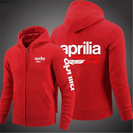 Aprilia Racing RSV4 Men's Printed Hooded Jacket - Casual Autumn Sportswear - Buy Center