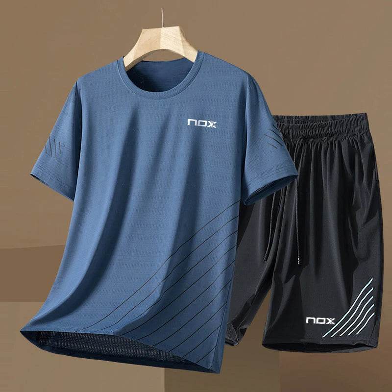 2024 Men's Tennis Sportswear Set - Short Sleeve Round Neck T-shirt - Buy Center