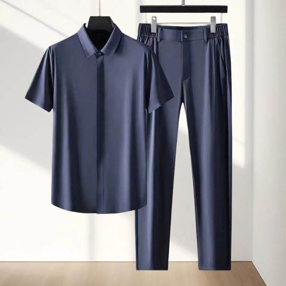 KOLMAKOV Men's Ice Silk Sports Suit - Casual Breathable Two-Piece Set - Buy Center